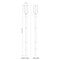 Z-Lite Leland Outdoor Post Mounted Fixture, 1-Light, 9 In.W x 118.75 In.H, Sand Black/Sand Blast 5005PHB-5009P96-BK-L - alternate 4